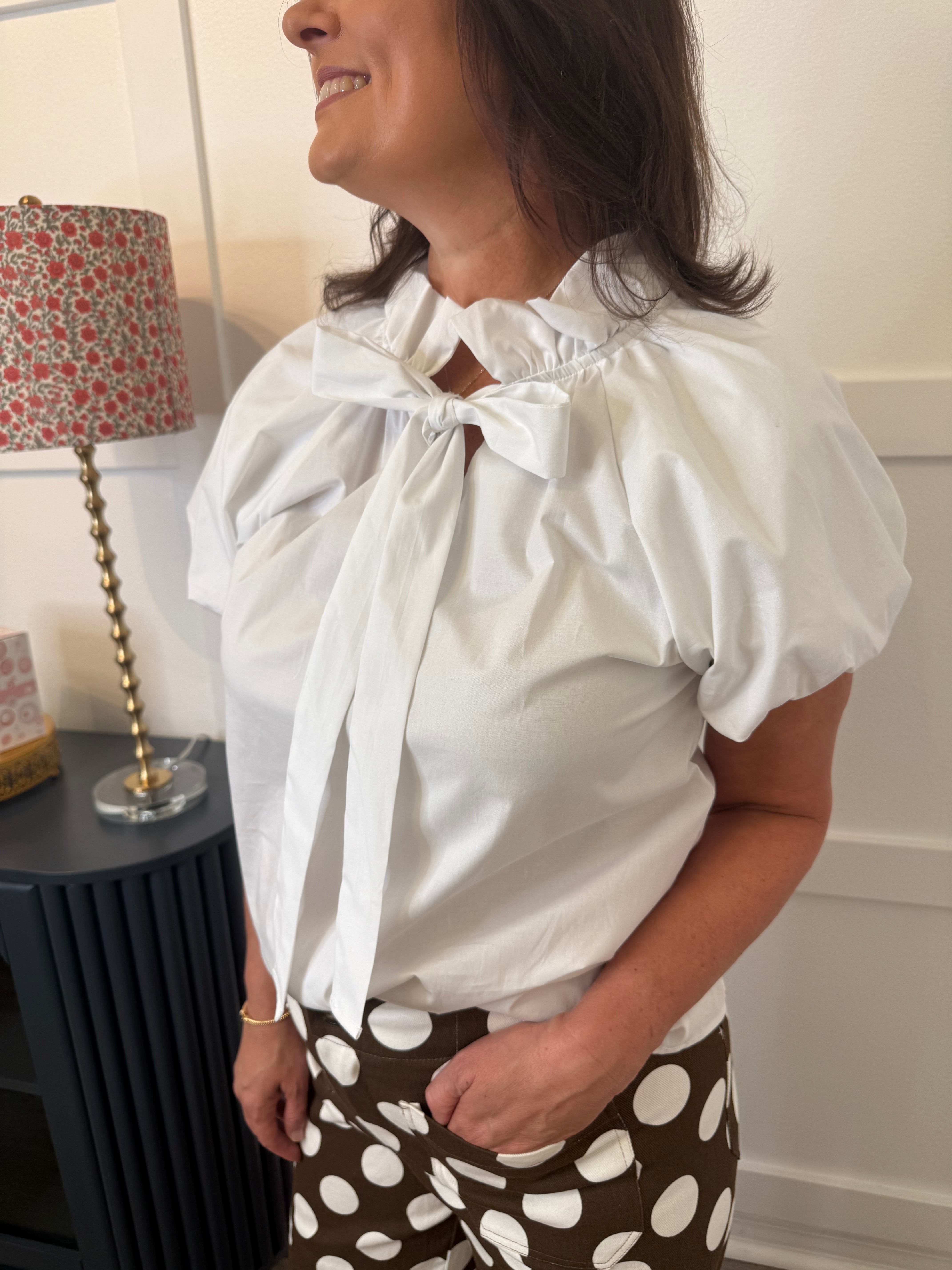 The Victoria Bow Neck Blouse