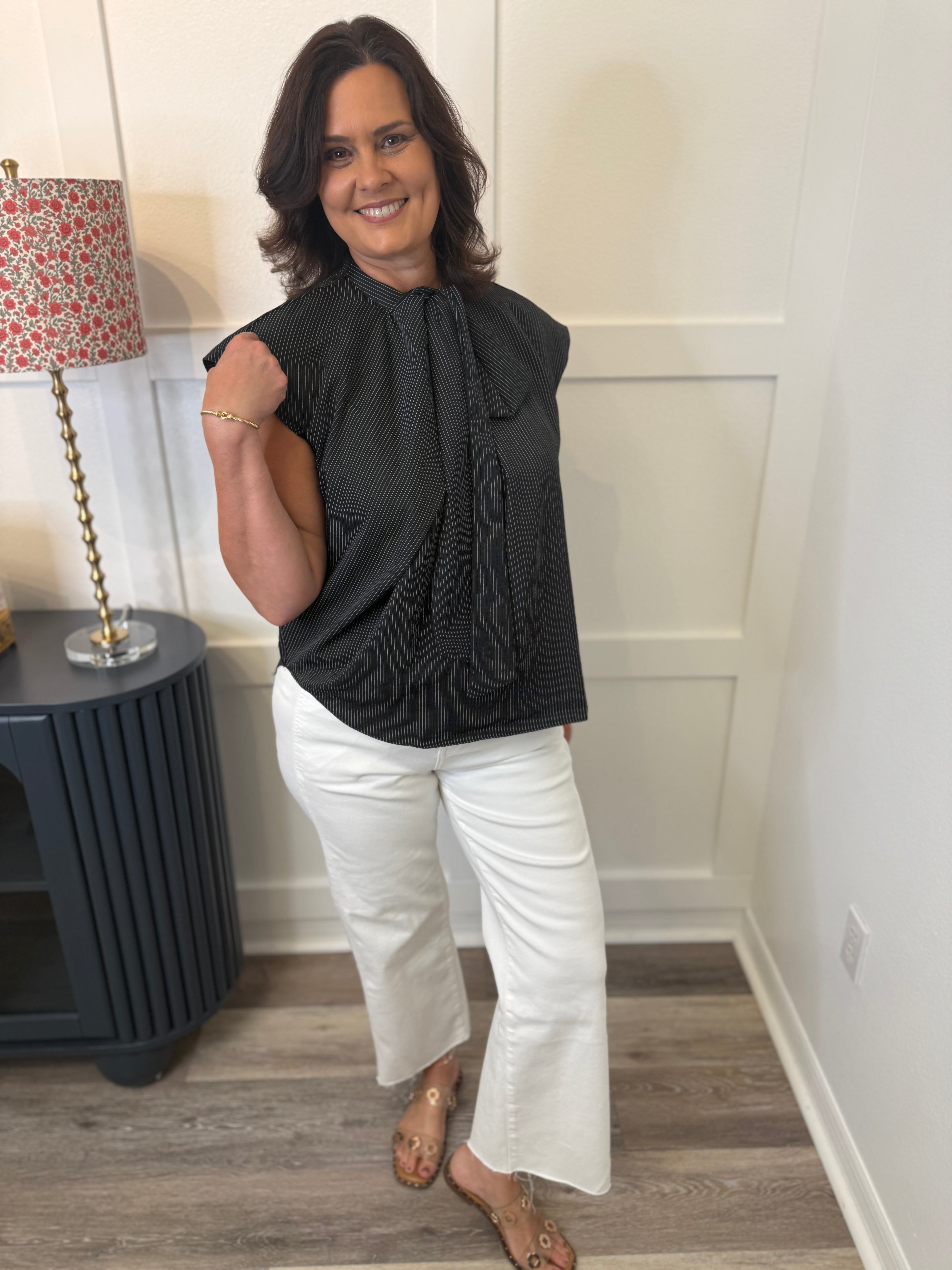 Timeless Pin Stripe Top