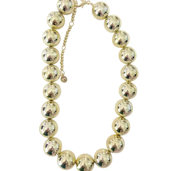 Kameron Beaded Necklace Gold