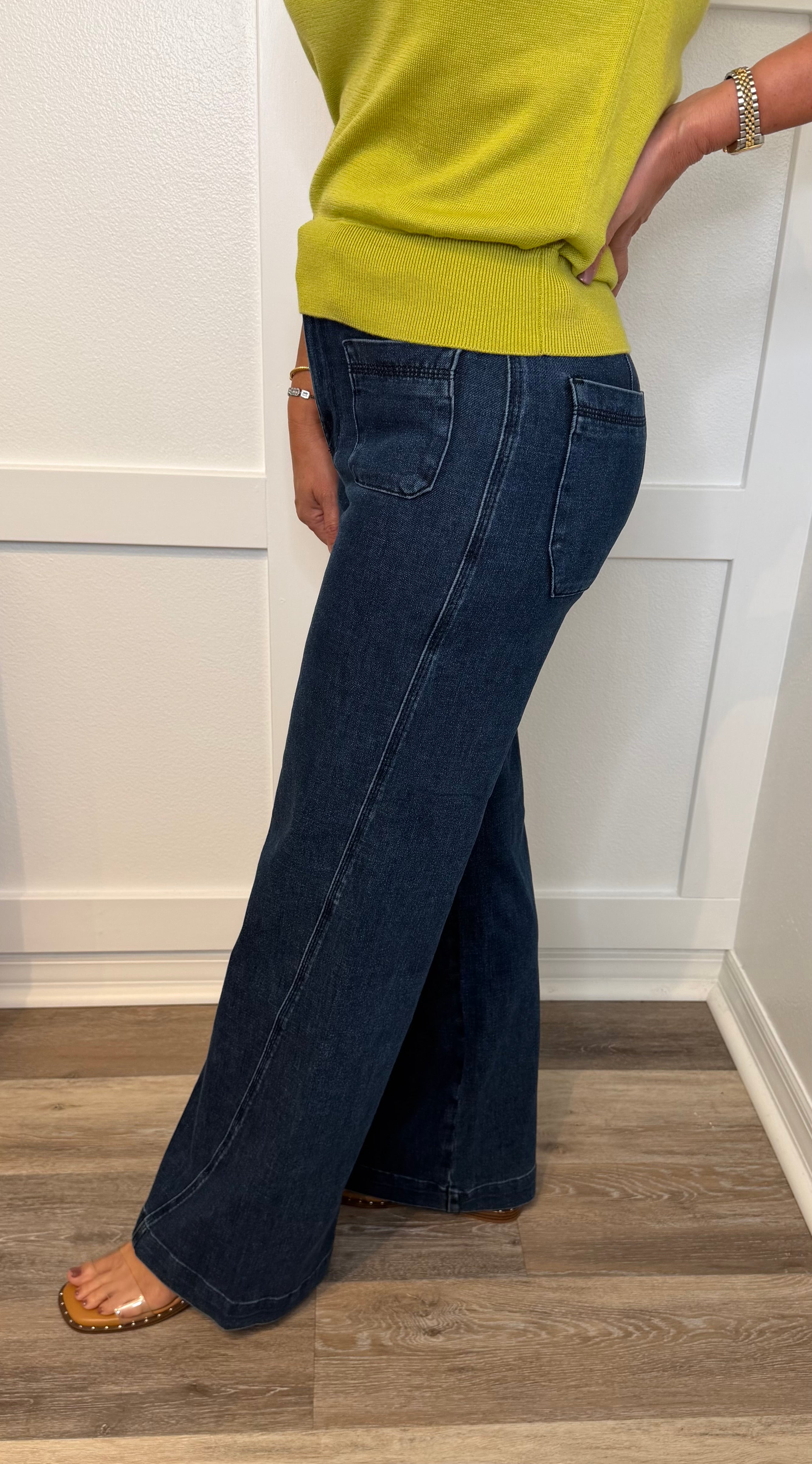 JUDY BLUE Uptown Patch Pocket Jeans