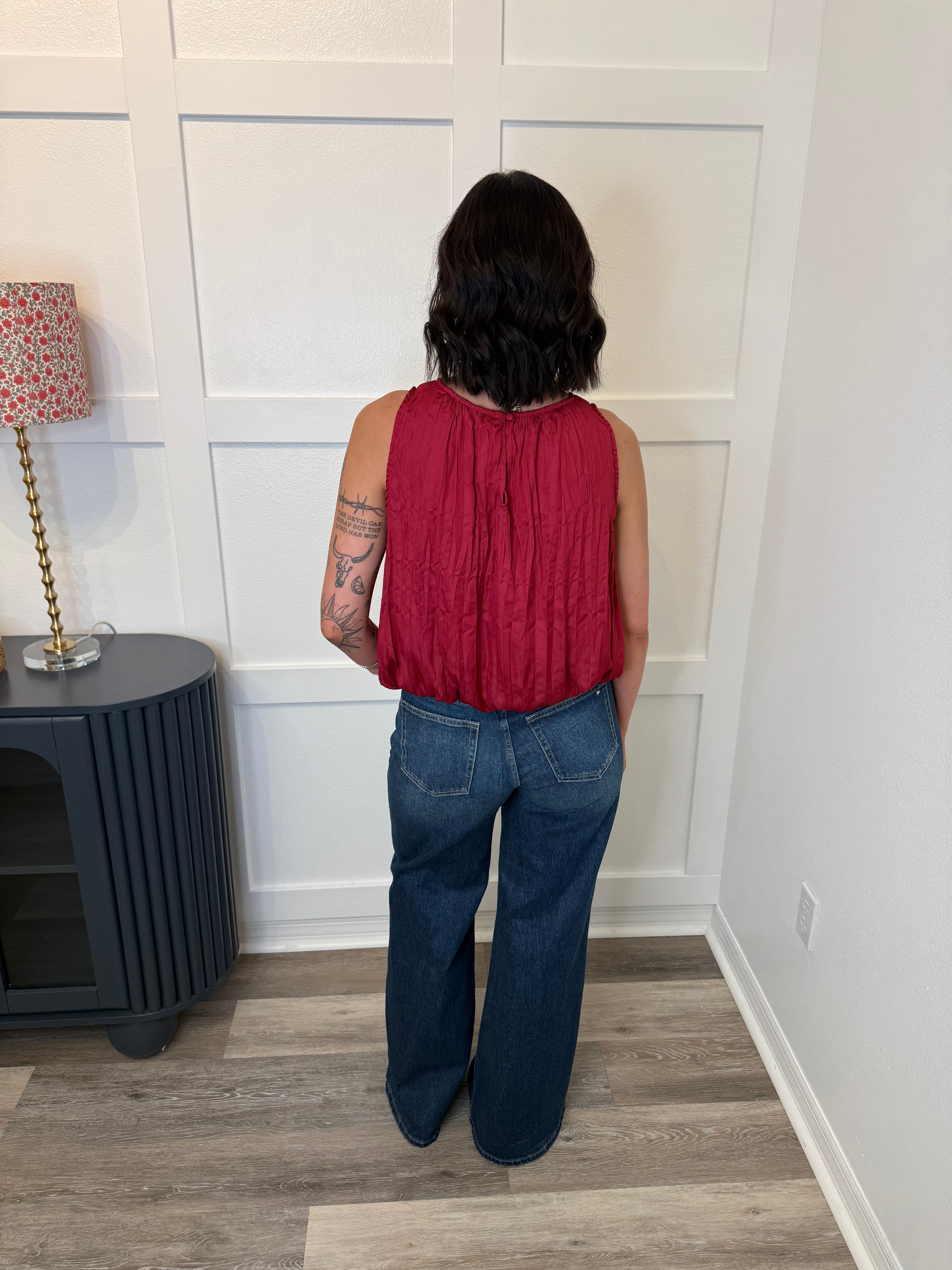 DRAGON FRUIT Pleated Blouse