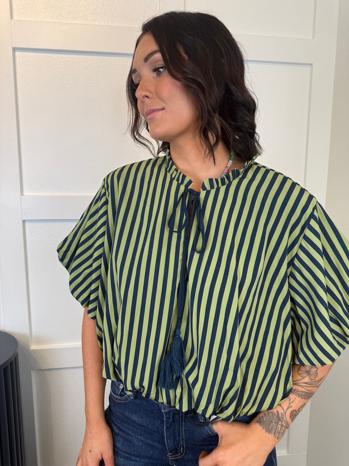 Olive You Forever Bubble Top