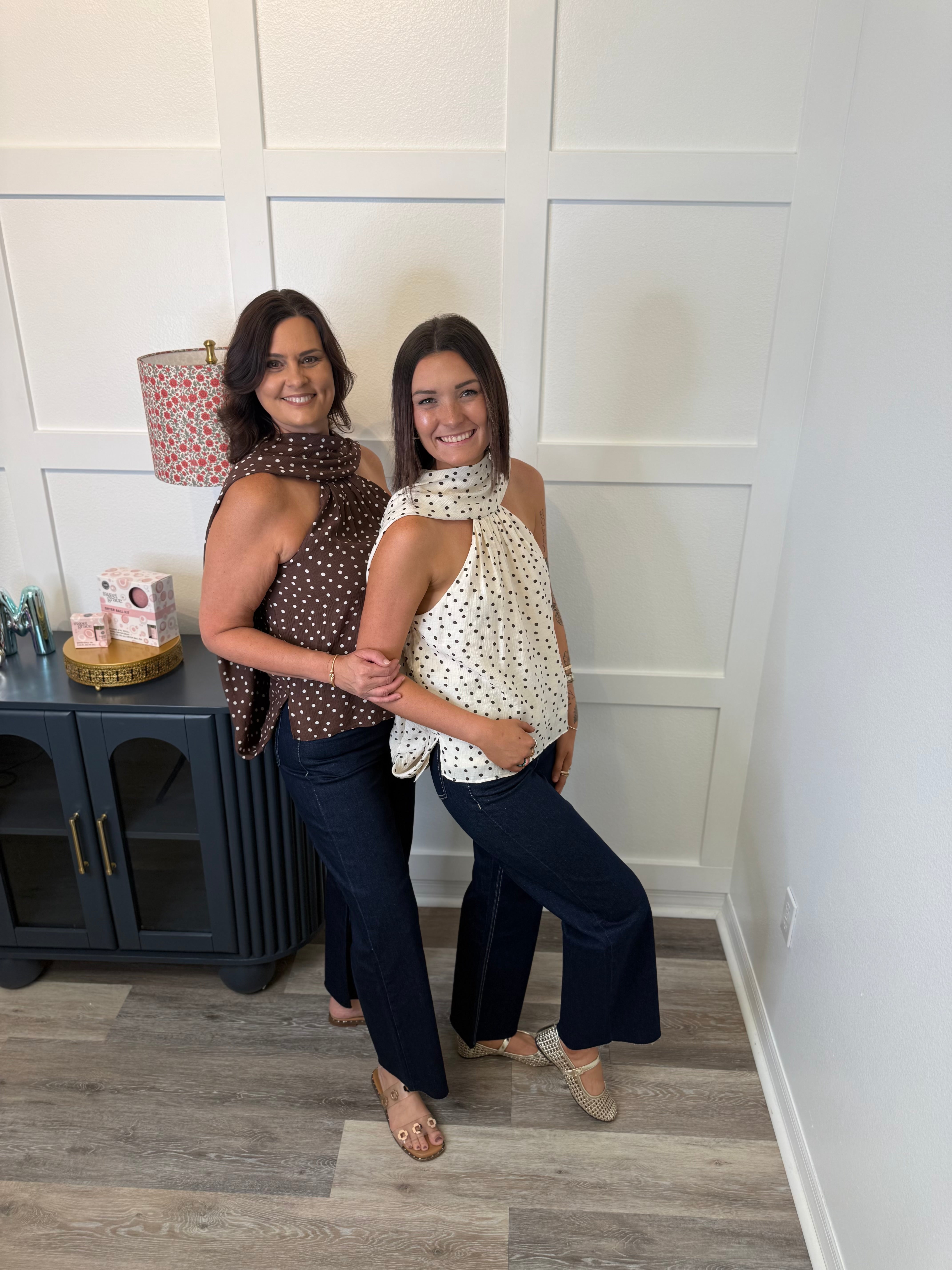 The Polka Dot Drape Top