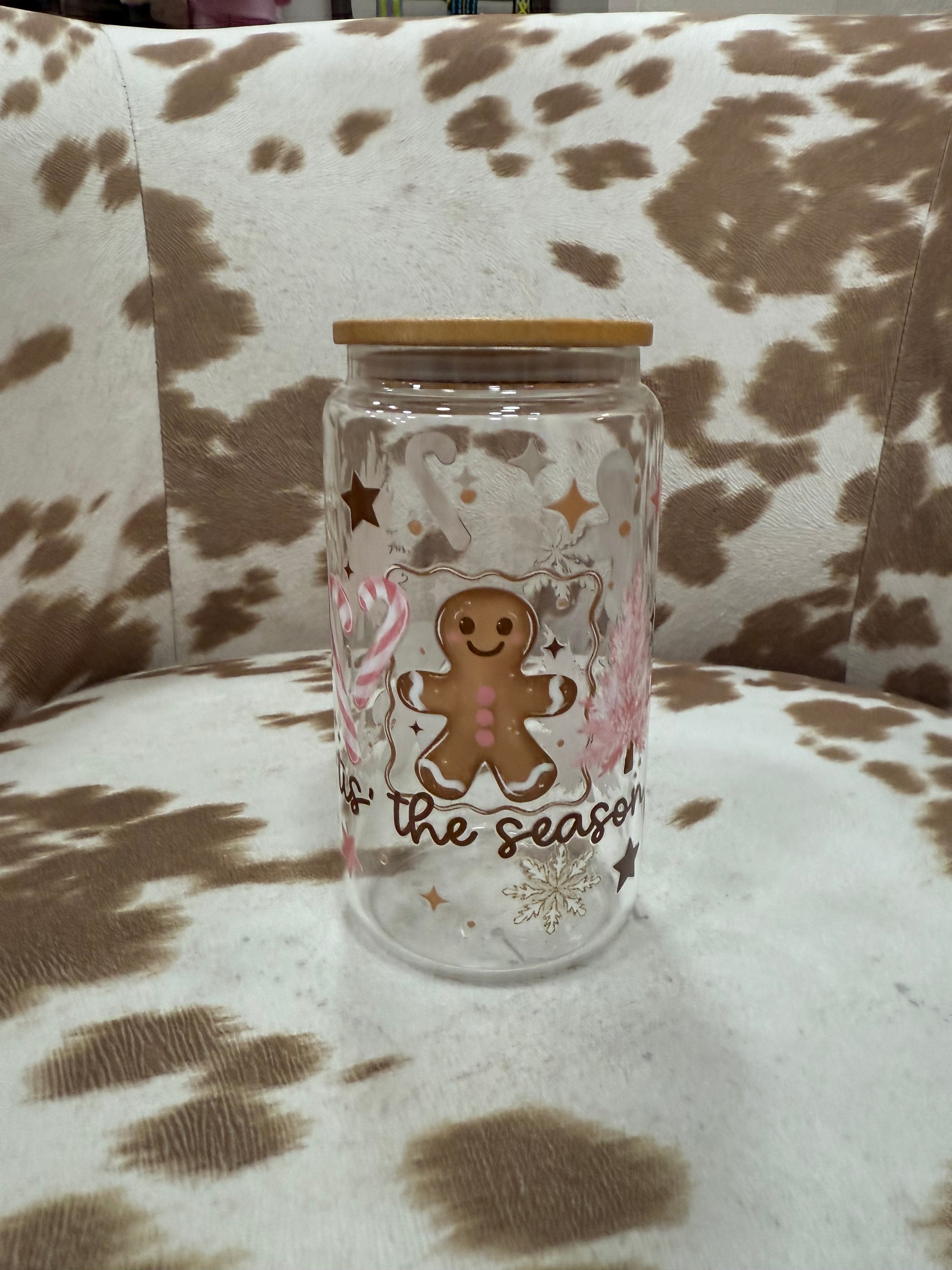 Glass Iced Coffee Tumbler