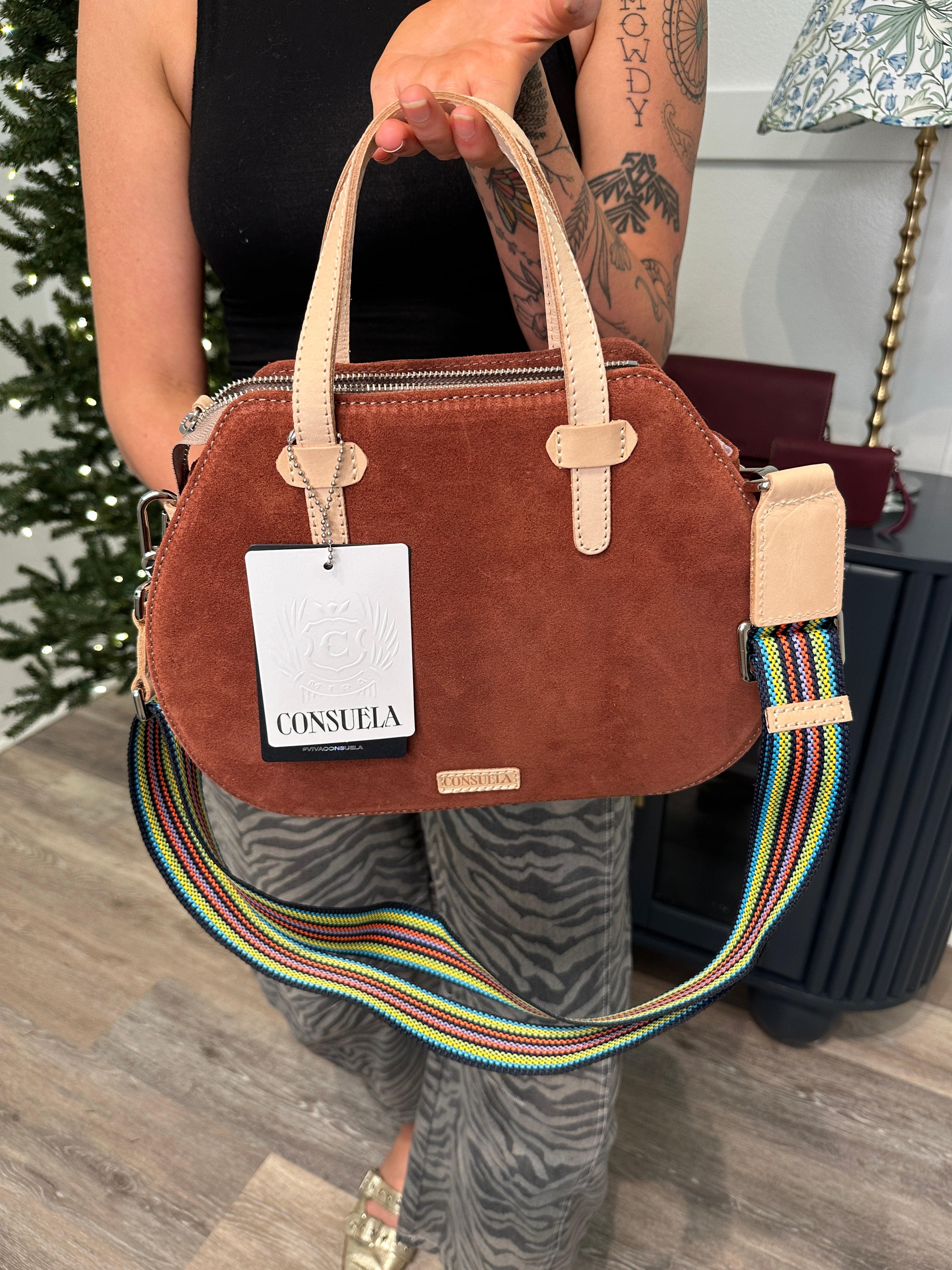 CONSUELA LADY BIRD SATCHEL, SIENNA