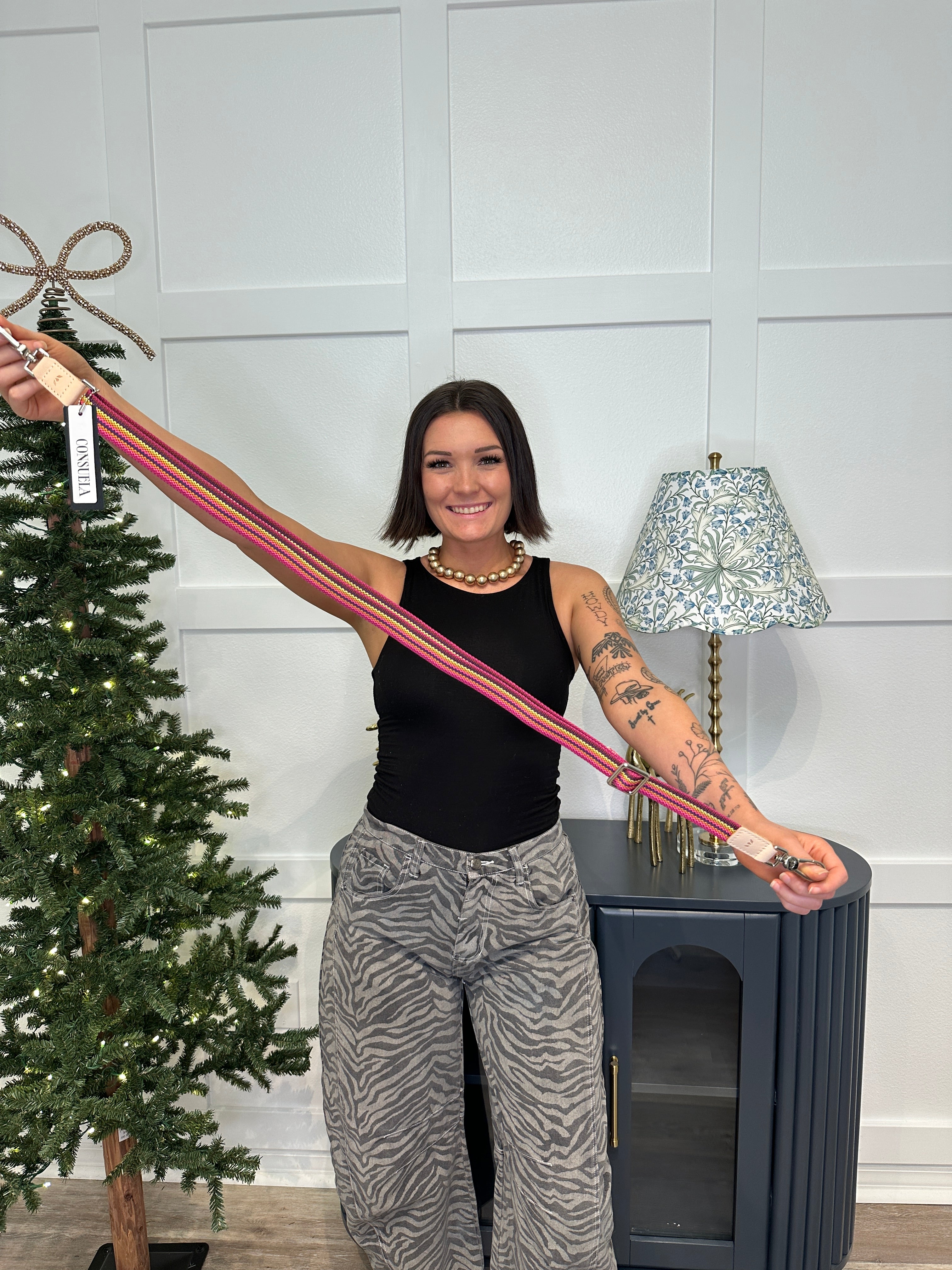 Consuela Slim Crossbody Strap, Bubbles