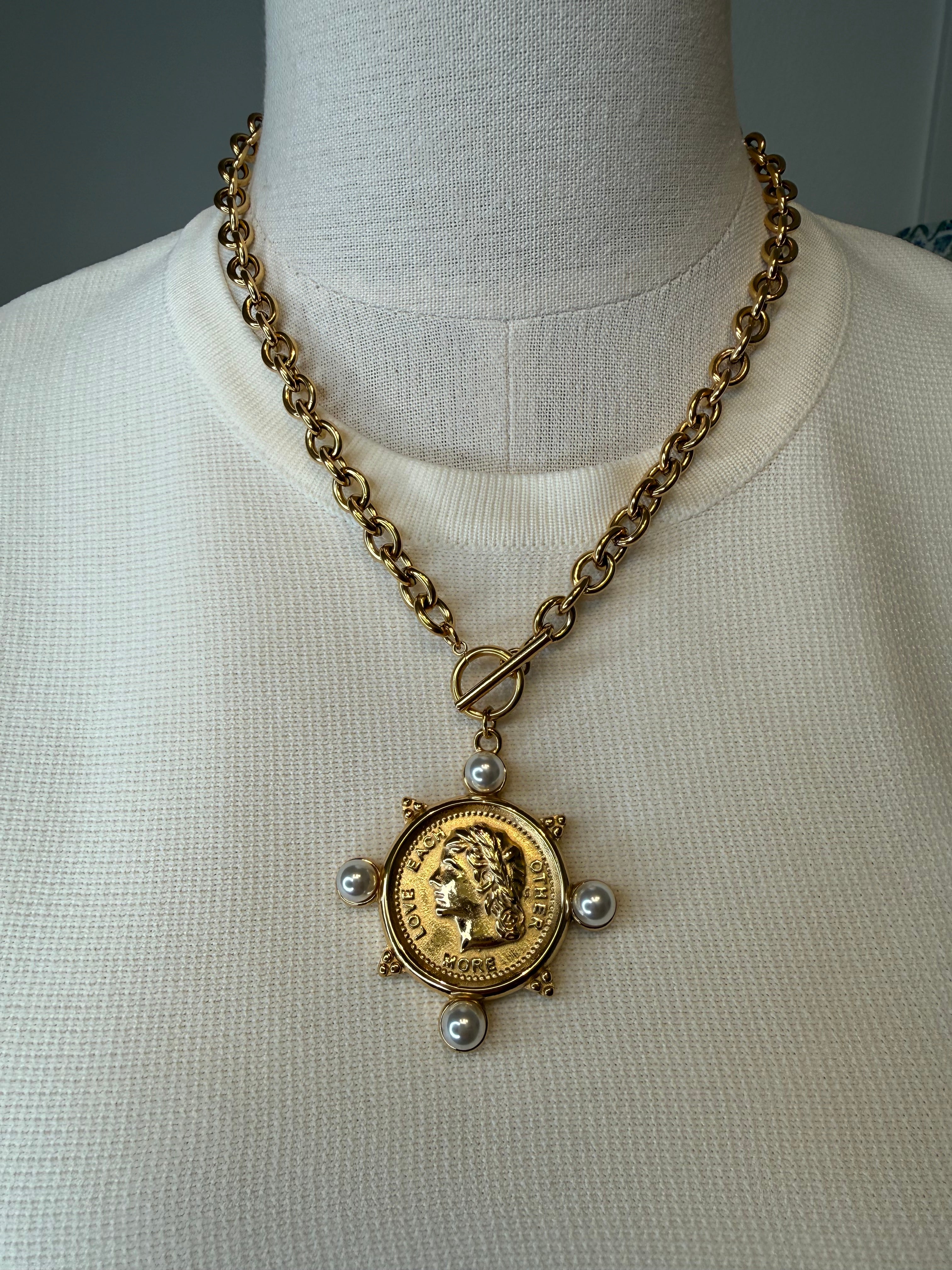 The Pearl Coin Necklace