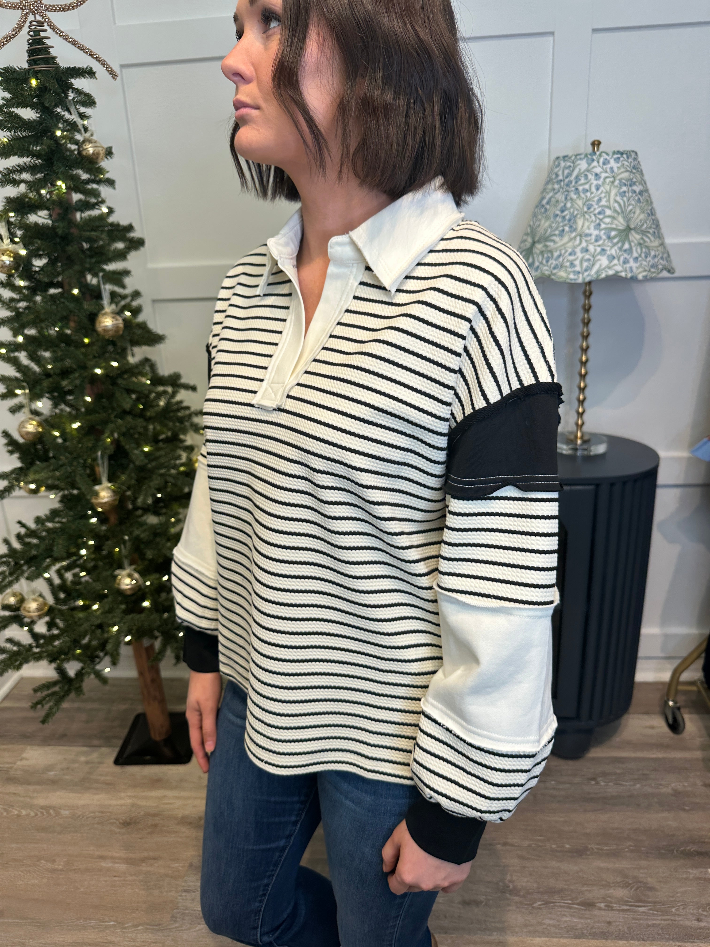 The Charleston Stripe Top