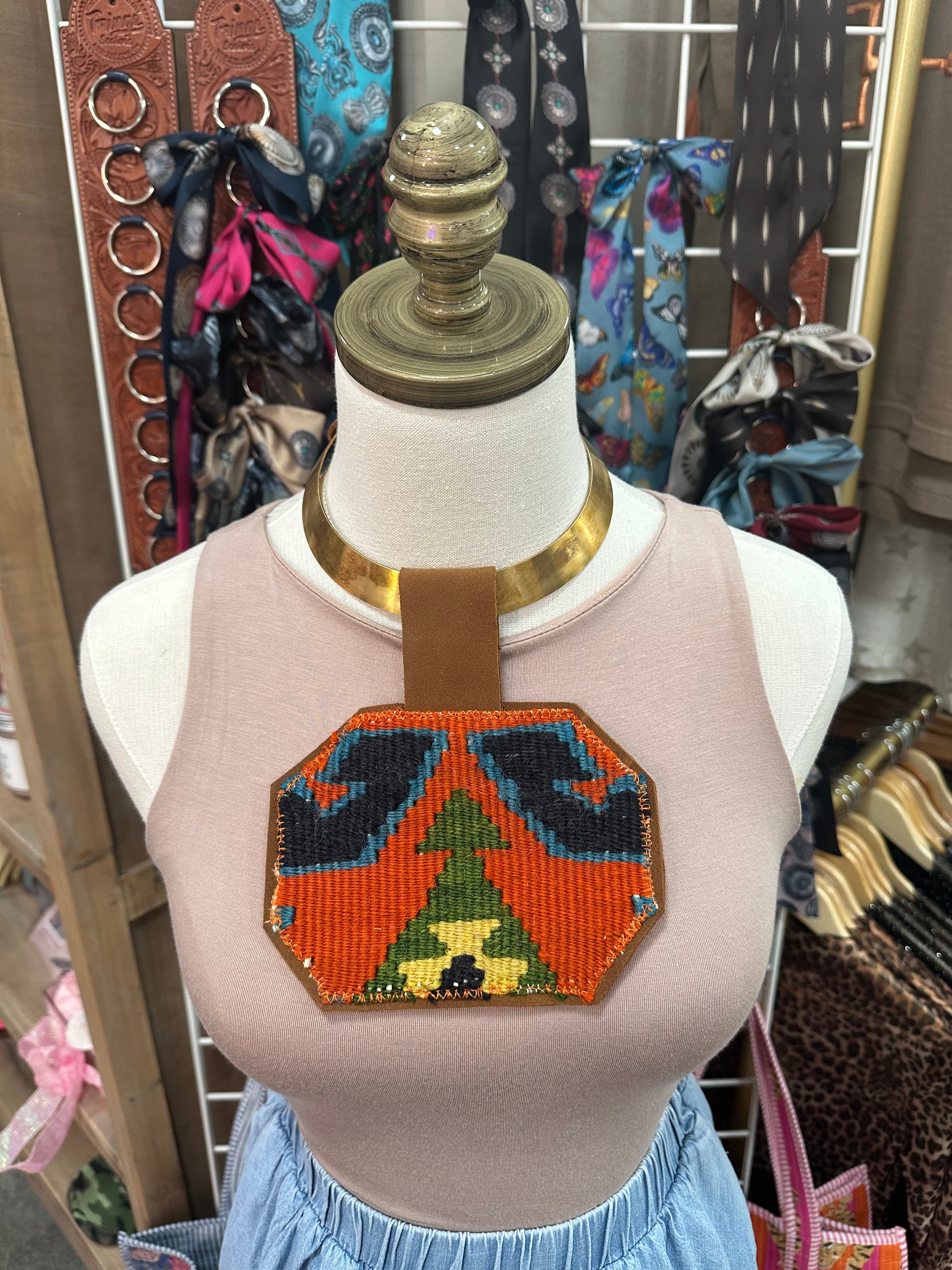 Aspen Kilim Pendant Choker