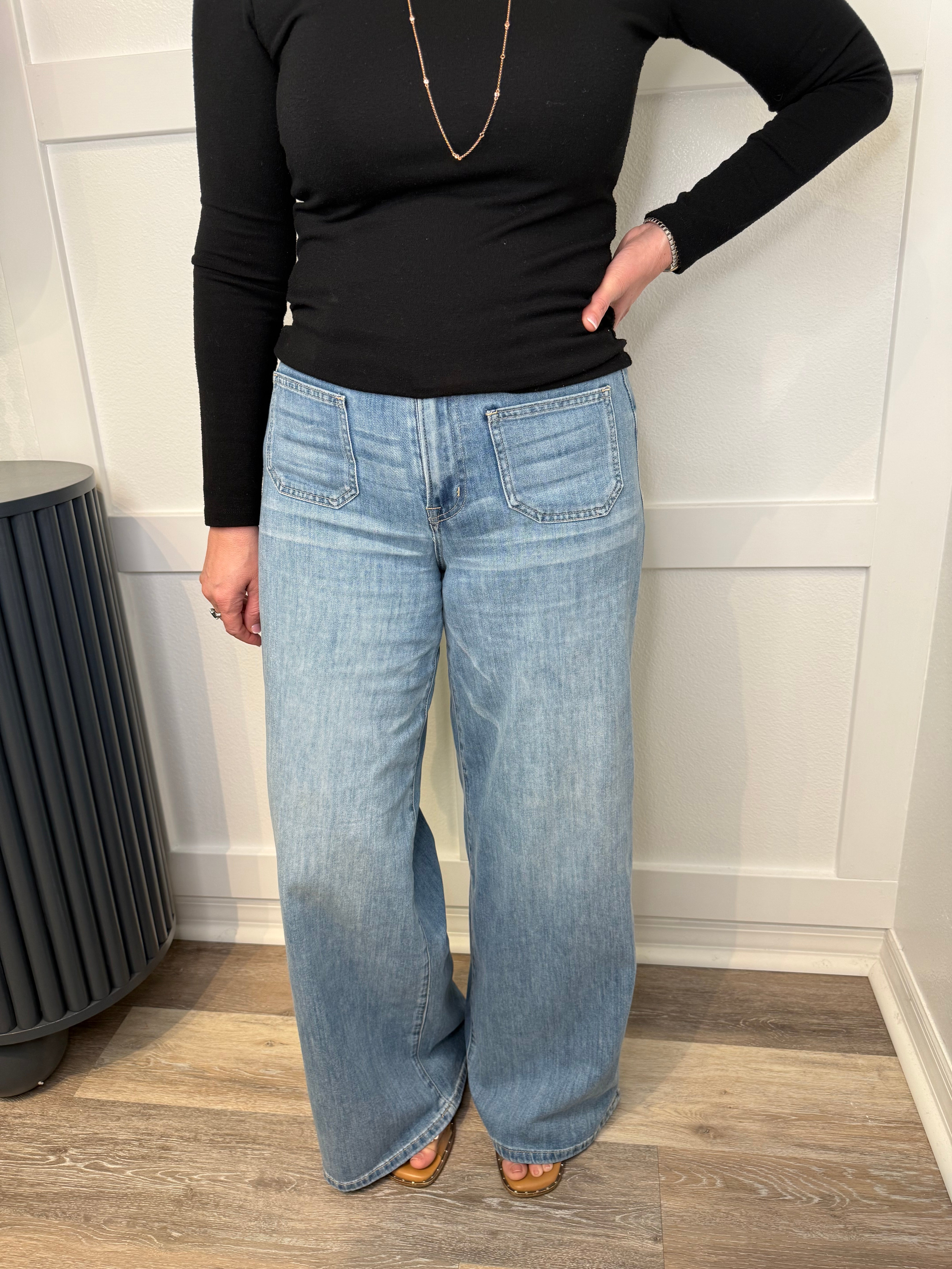 MICA High Rise Patch Pocket Jean