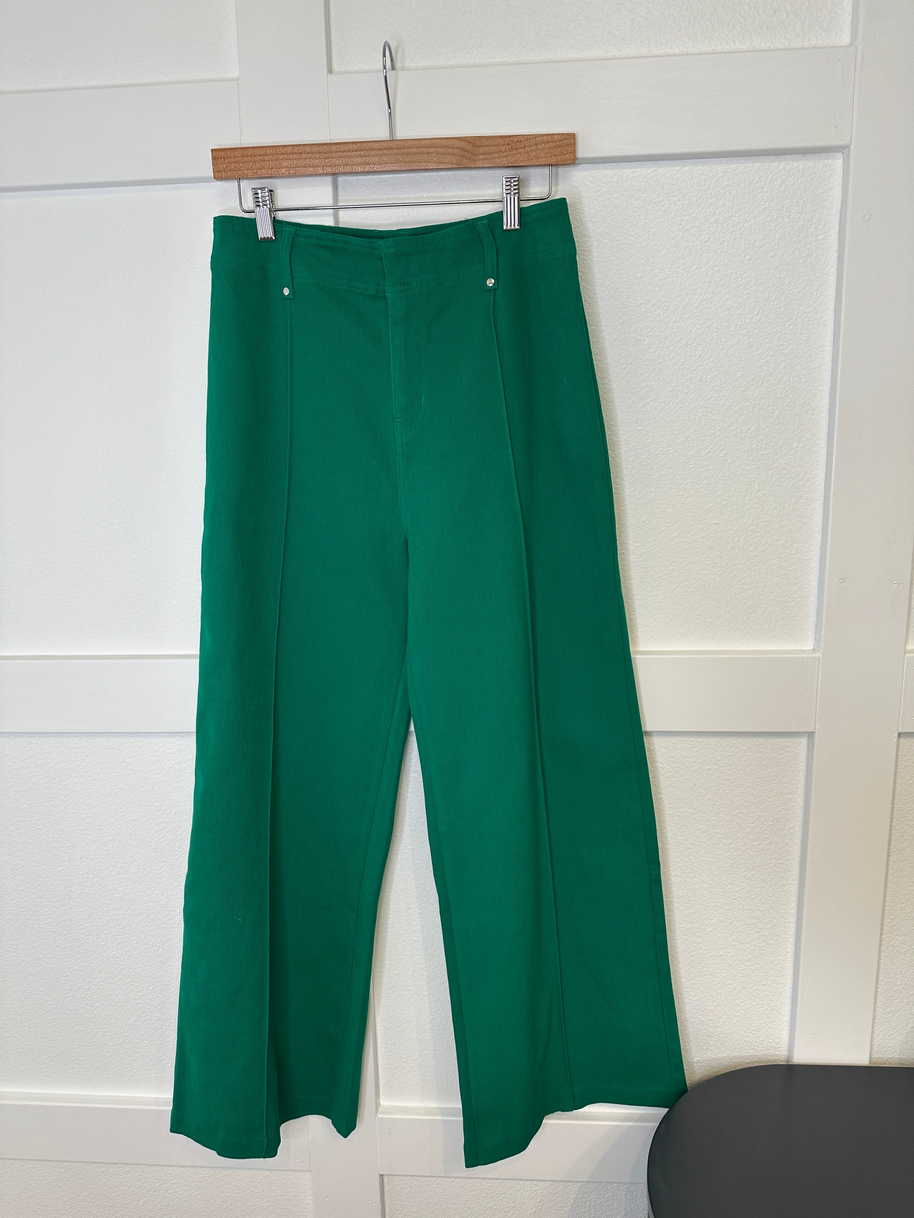 Green Denim Pants