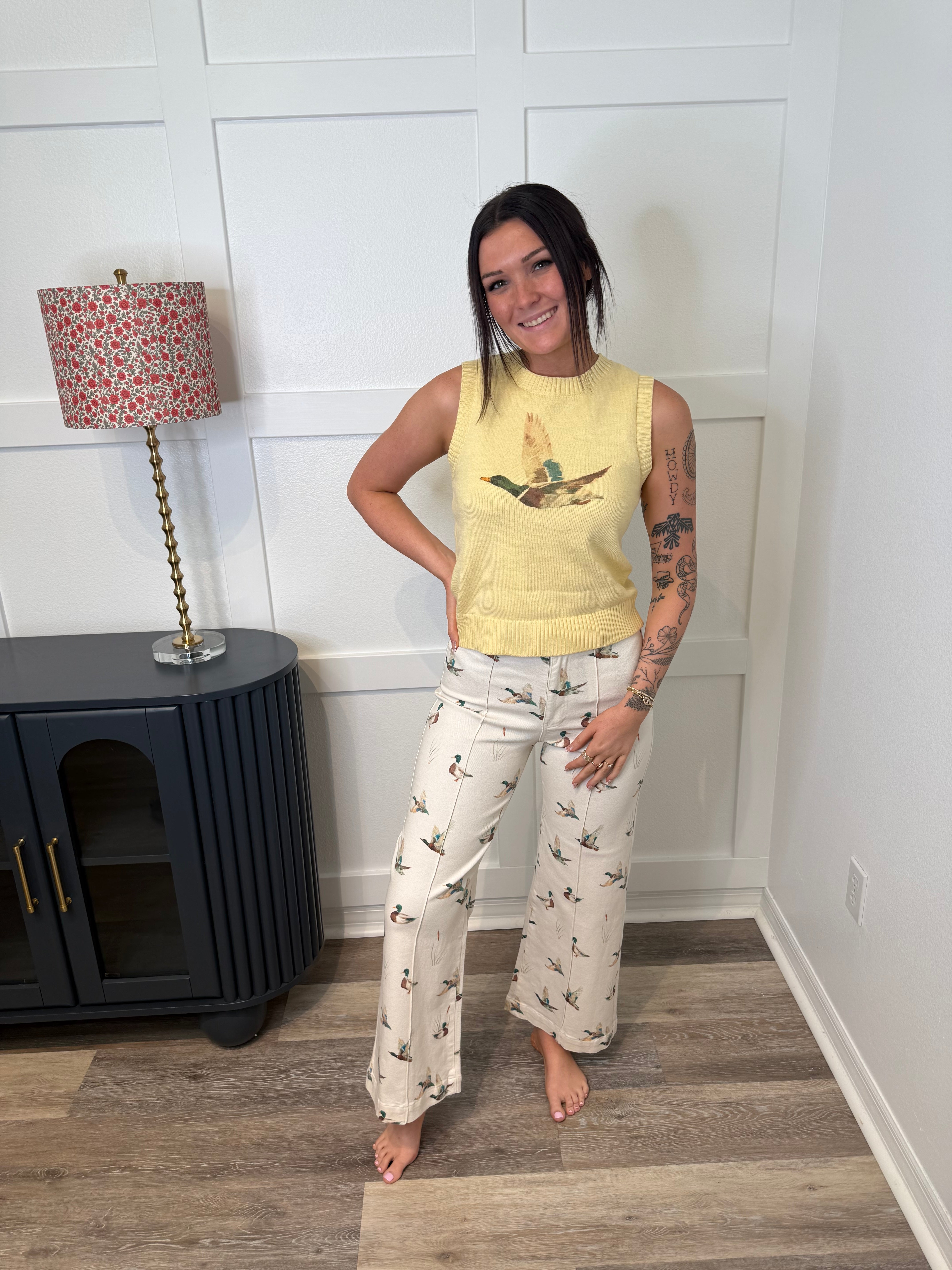 Mallard Stretch Wide Leg Jeans