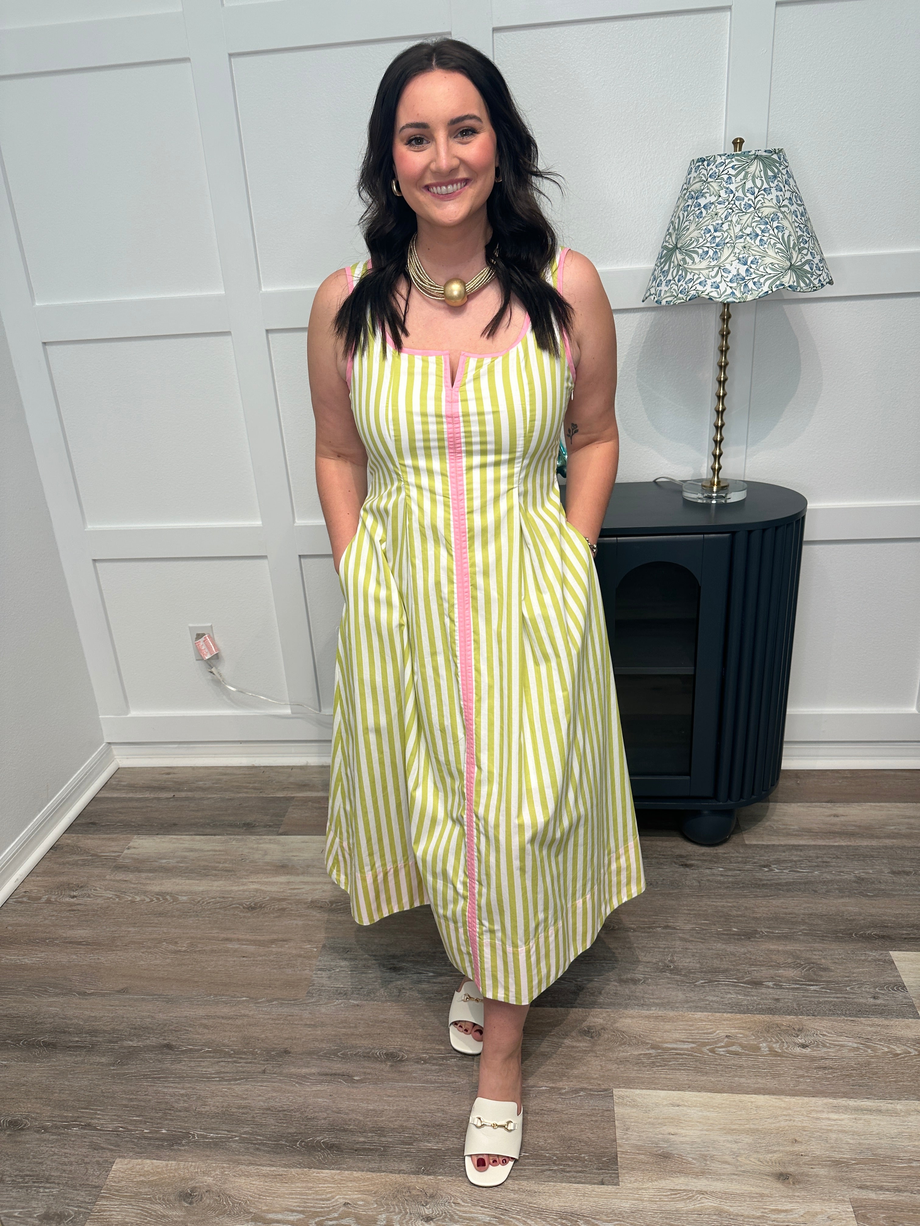 Lime Pop Stripe Maxi