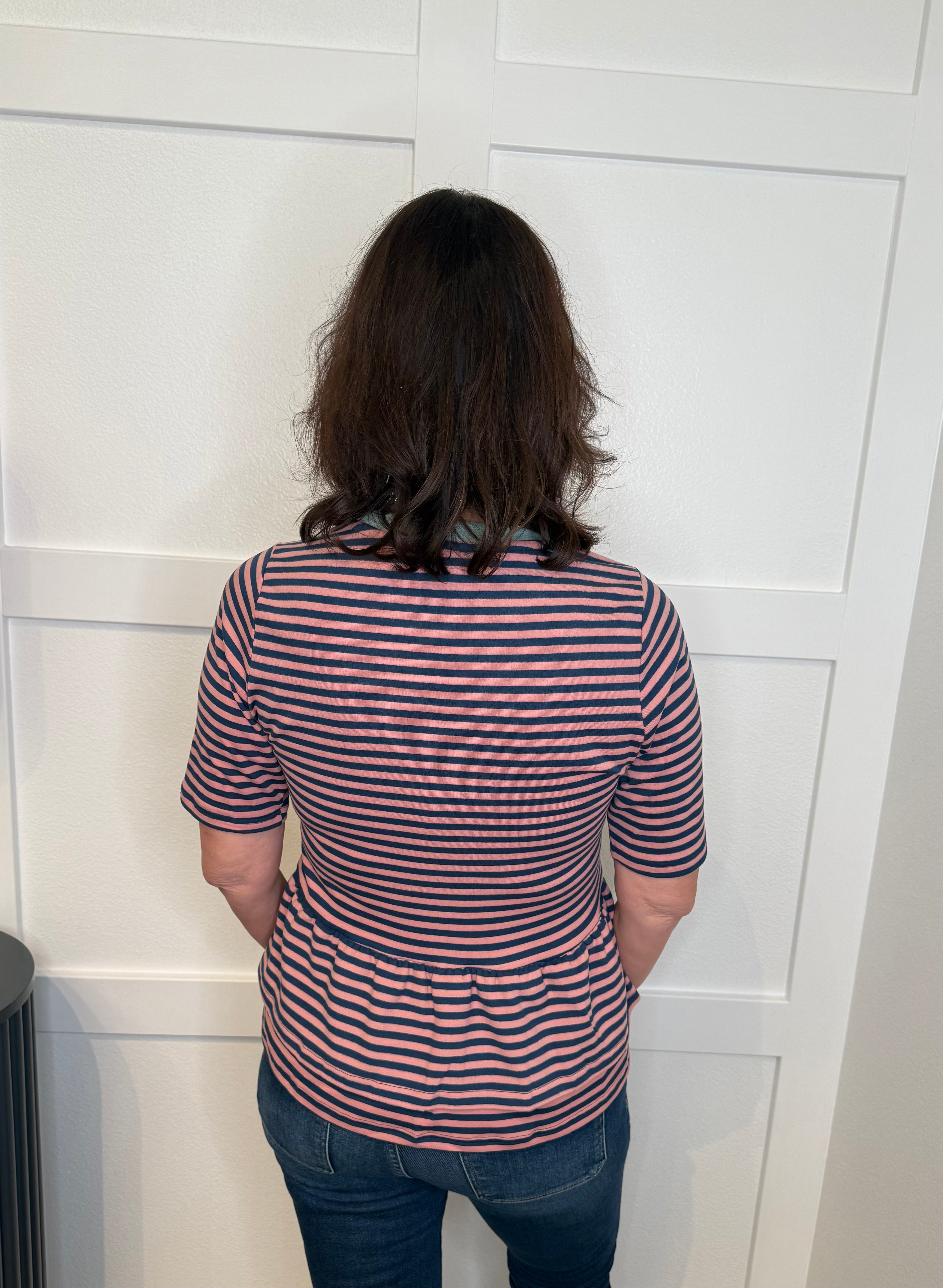 Stripe Ruffle Top