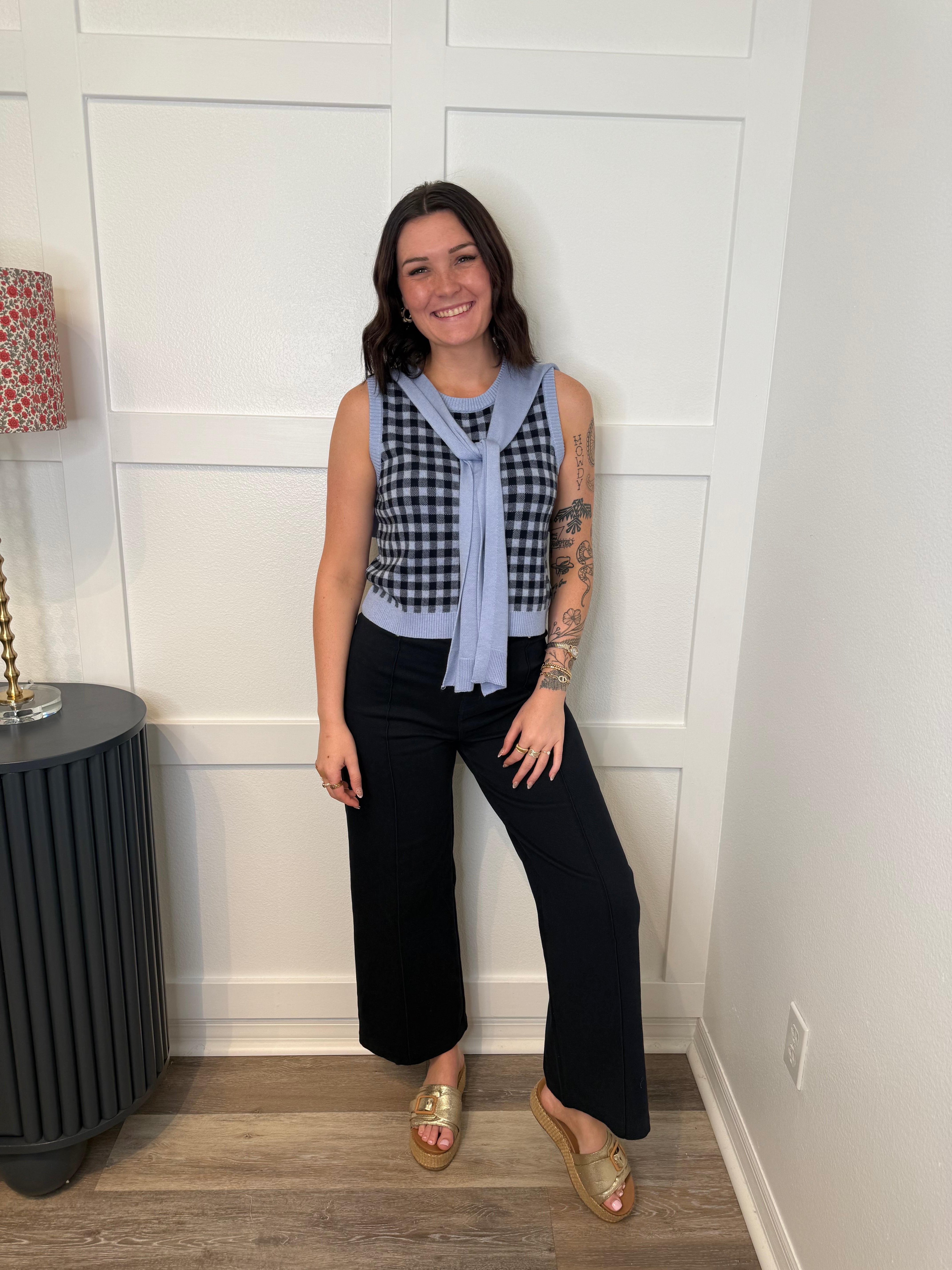 Navy Sleeveless Sweater