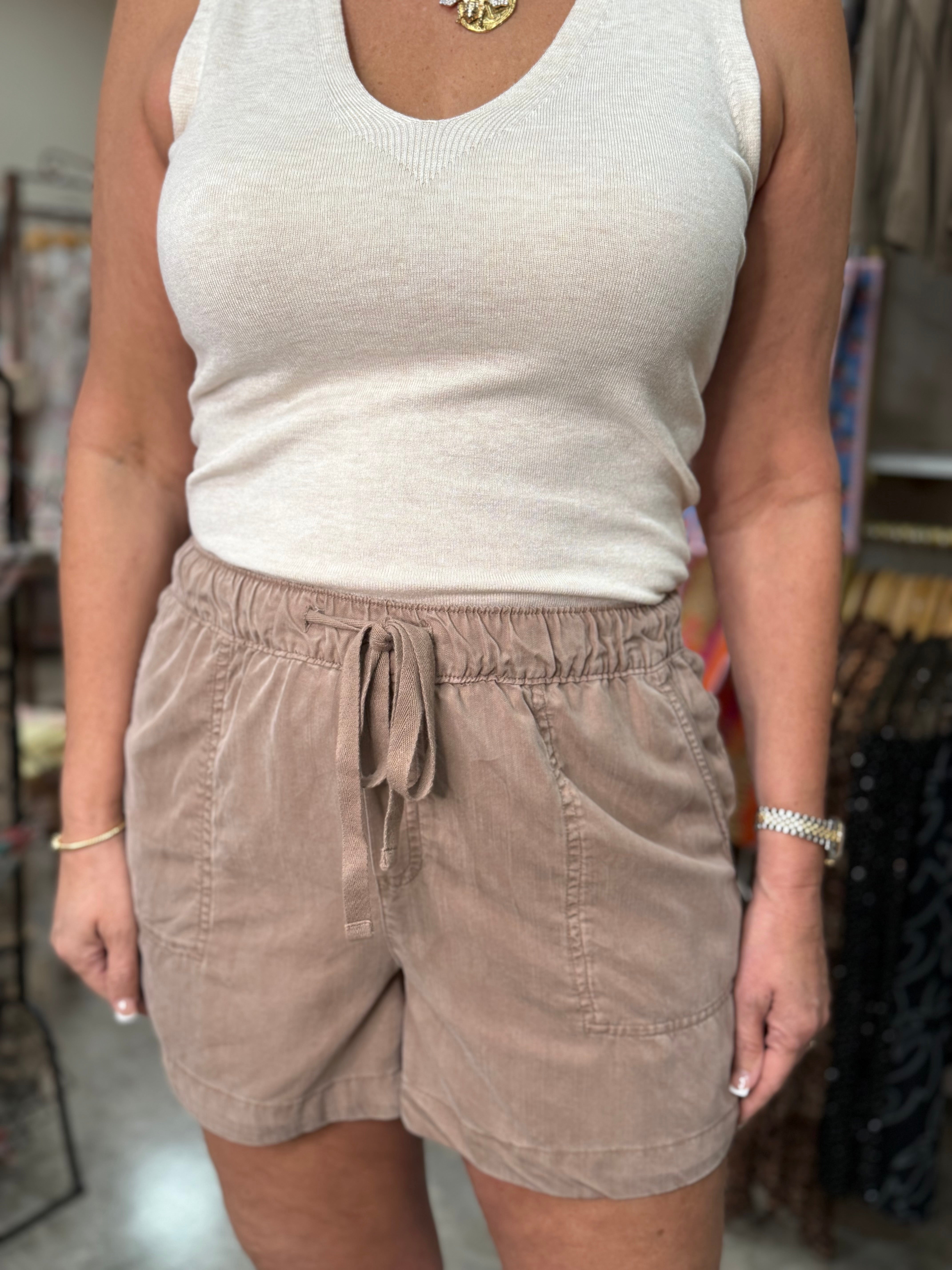 The Harper Tencel Shorts
