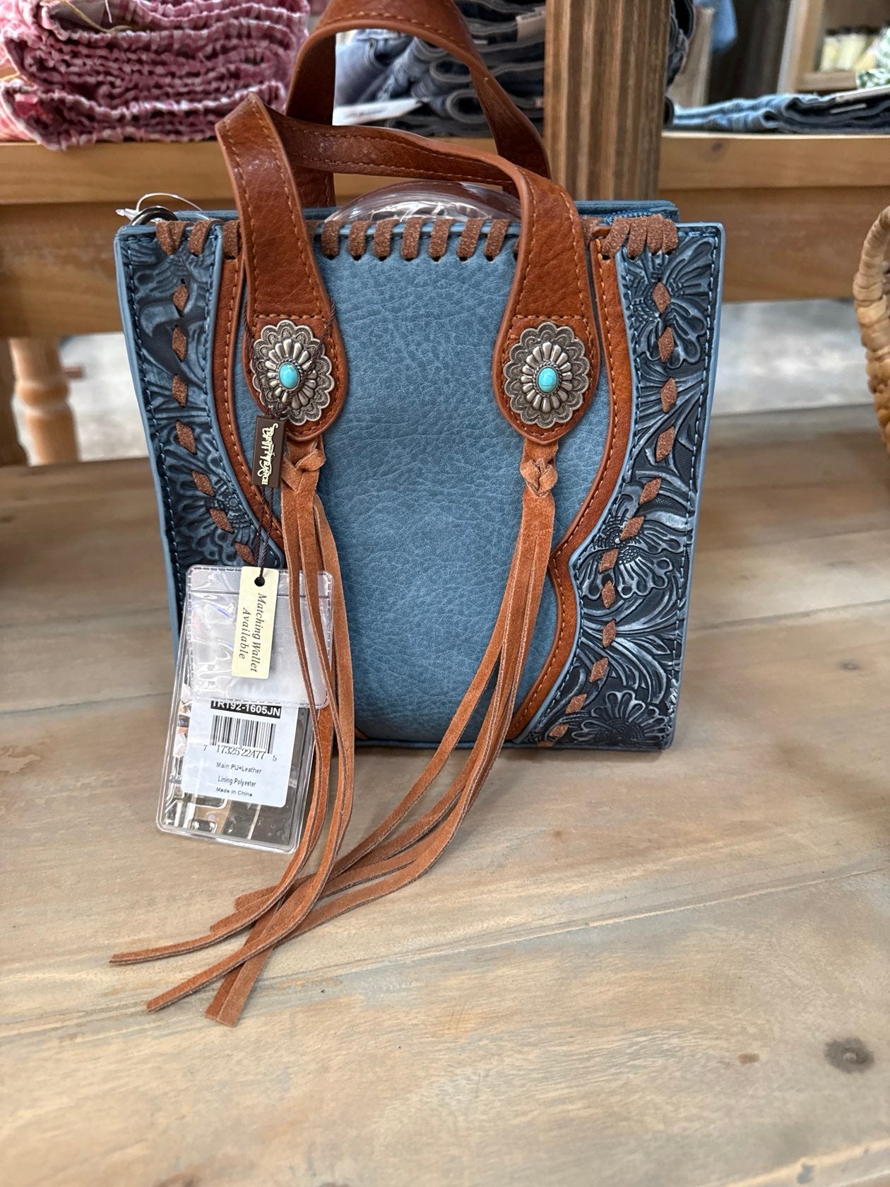 Trinity Ranch Concho Mini Tote Crossbody