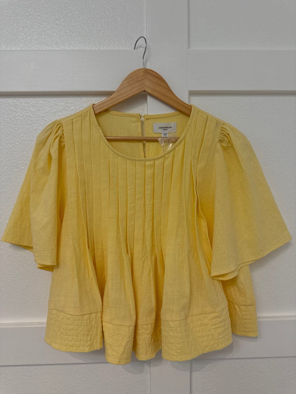 Butter Flutter Sleeve Blouse
