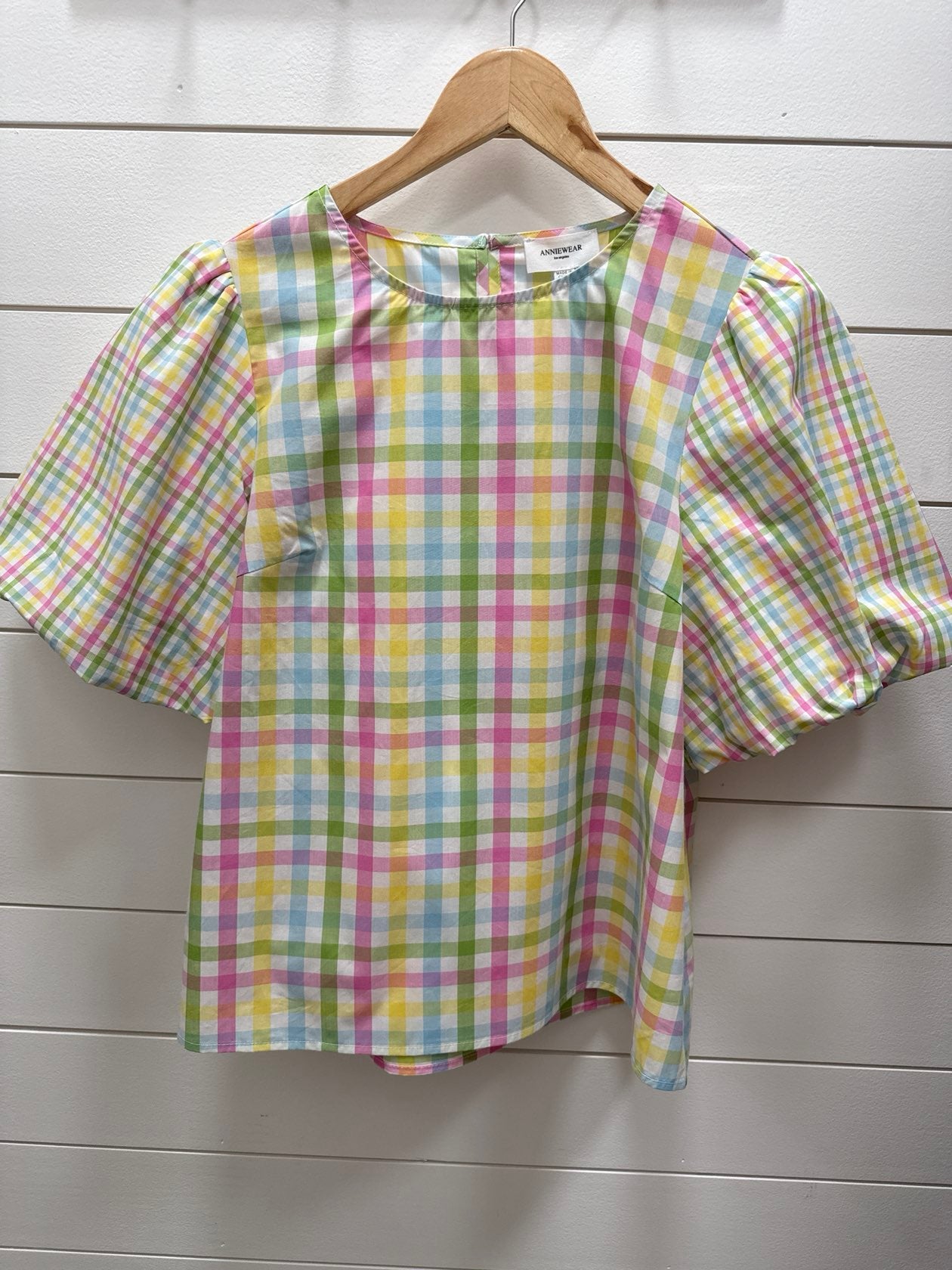 Pastel Multi Gingham Blouse